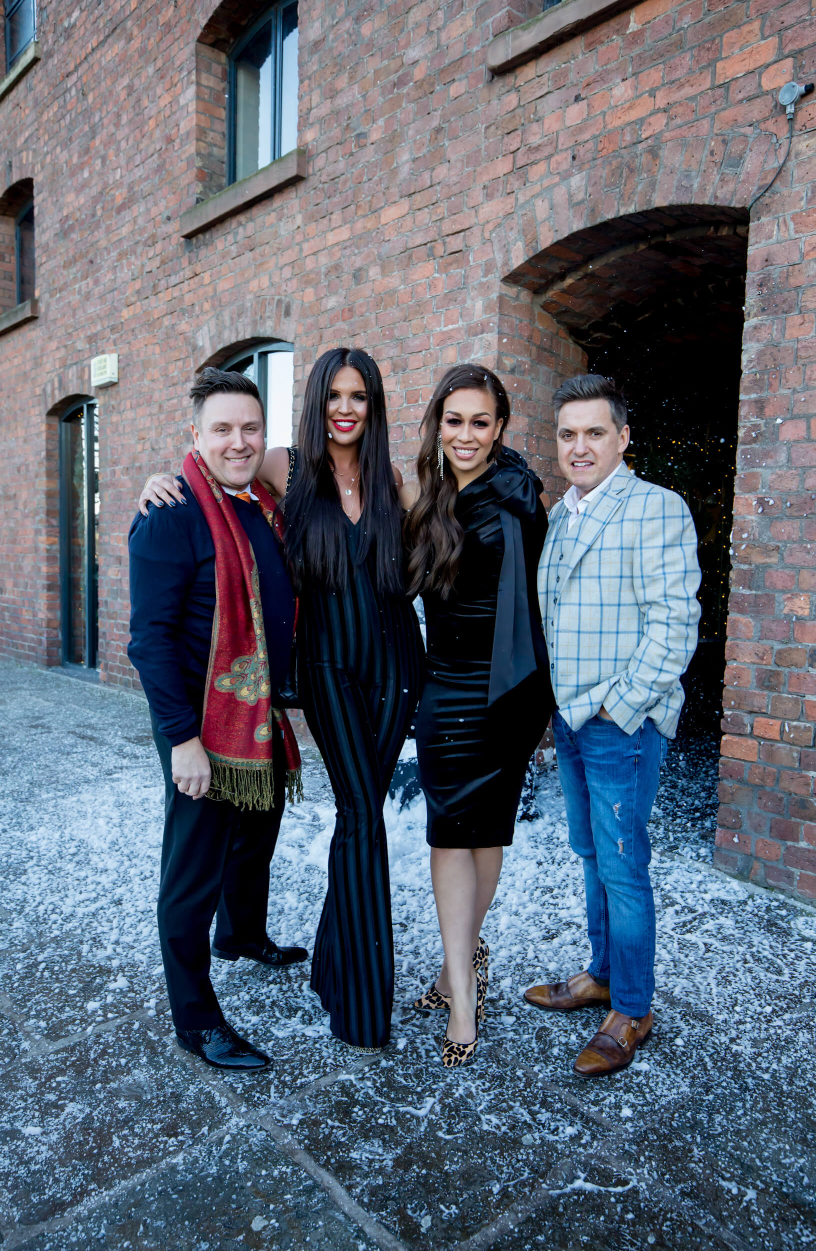 Rebecca ferguson, Philip & Tony Armstrong, Danielle Lloyd