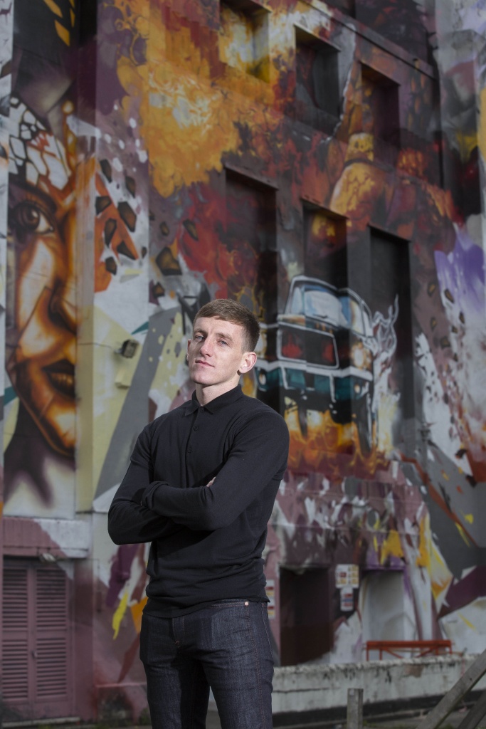 EDITORIAL USE ONLY A giant piece of street art featuring Louis Berry and the cult game WipeOut is painted outside the Littlewoods building in Liverpool by Local artists Replete and Beta, who created the artwork as part of the UKÕs biggest Multi-City street art project, commissioned by ÔGet it Right from a Genuine SiteÕ. PRESS ASSOCIATION Photo. Picture date: Wednesday 25 May 2016. The Liverpool activity is the last in a series of four projects commissioned by the initiative, which is working to promote increased awareness and respect of the value of the UKÕs creative industries, the previous artworks were unveiled in Bournemouth, Cardiff and Birmingham. Photo credit should read: Fabio DePaola/PA Wire