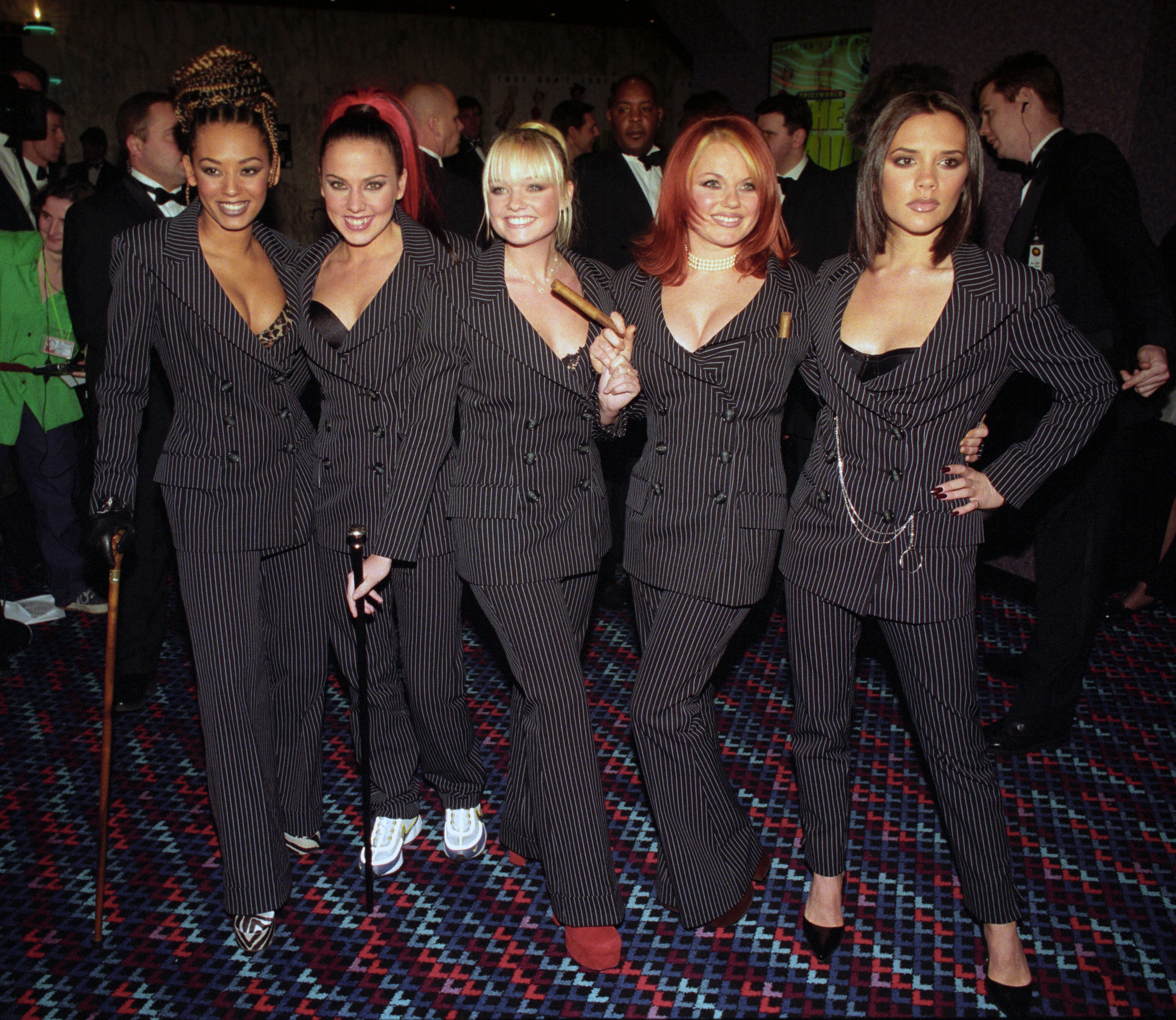 posh spice black jumpsuit